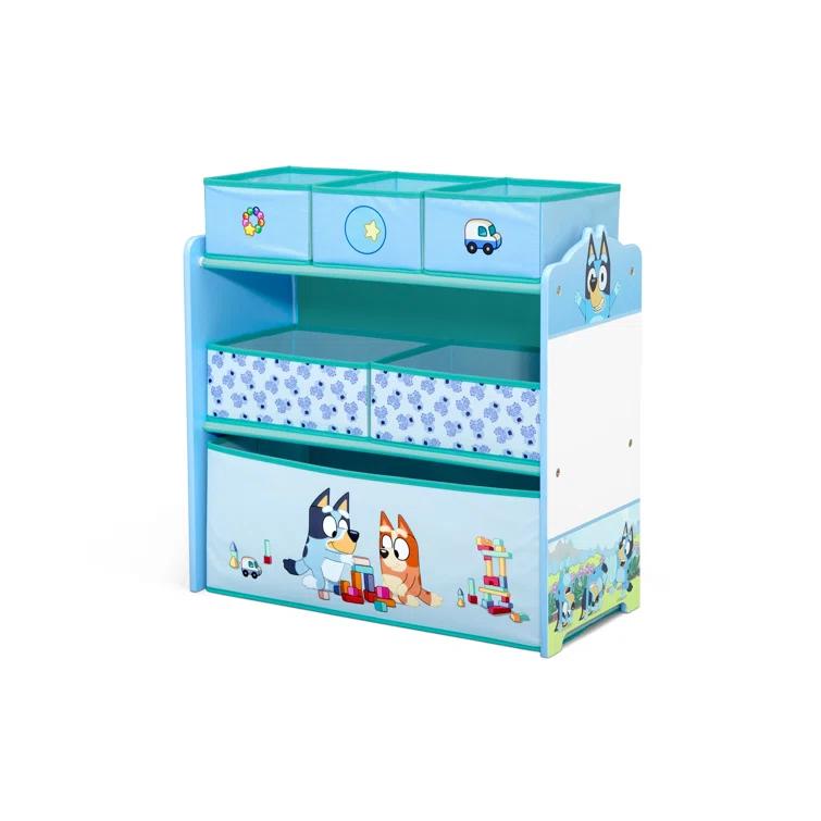 Delta Children Bluey Design & Store 6 Bin Toy Storage Organizer By Delta Children - Greenguard Gold Certified