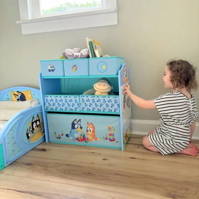 Delta Children Bluey Design & Store 6 Bin Toy Storage Organizer By Delta Children - Greenguard Gold Certified