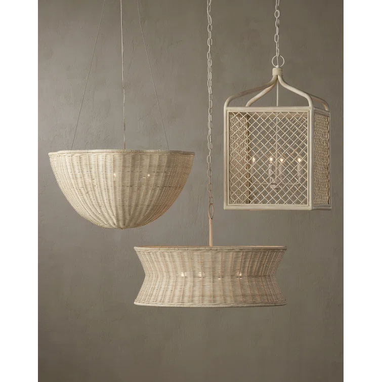 Mosley Pendant Light - Bleached Natural / 26" Dia