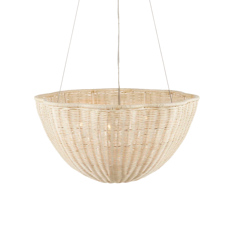 Mosley Pendant Light - Bleached Natural / 26" Dia