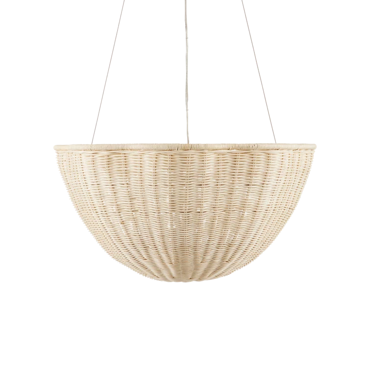 Mosley Pendant Light - Bleached Natural / 26" Dia