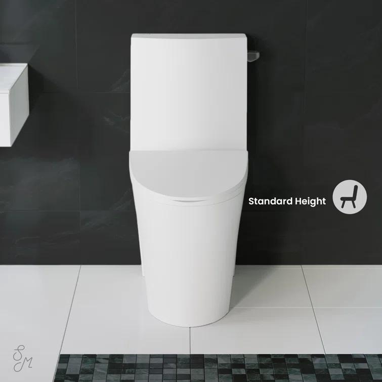 St. Tropez One Piece Elongated Toilet Dual Vortex Flush 1.6 GPF