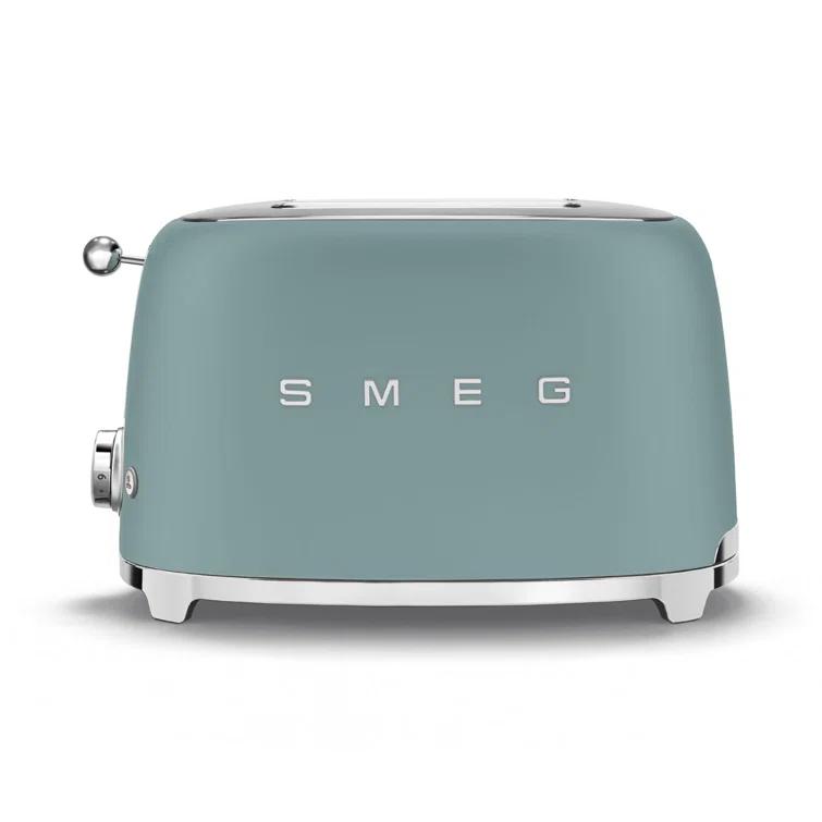 SMEG Matte Jade Green 2-Slice Retro Toaster