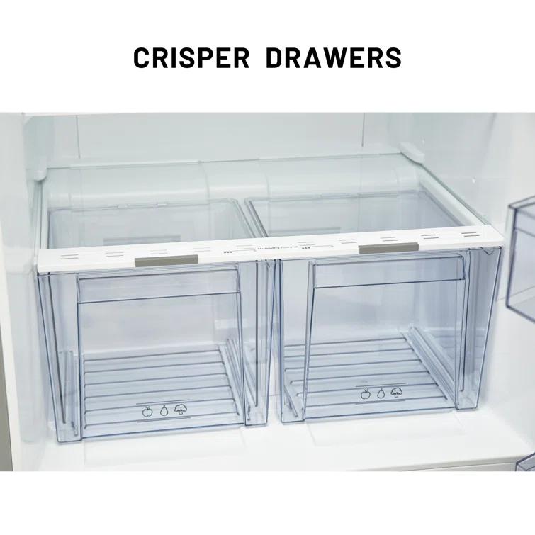 Equator Advanced Appliances Equator 14.3 cf Stainless Refrigerator-Freezer Top Mount Frost Free E-Star Europe RF 142 S