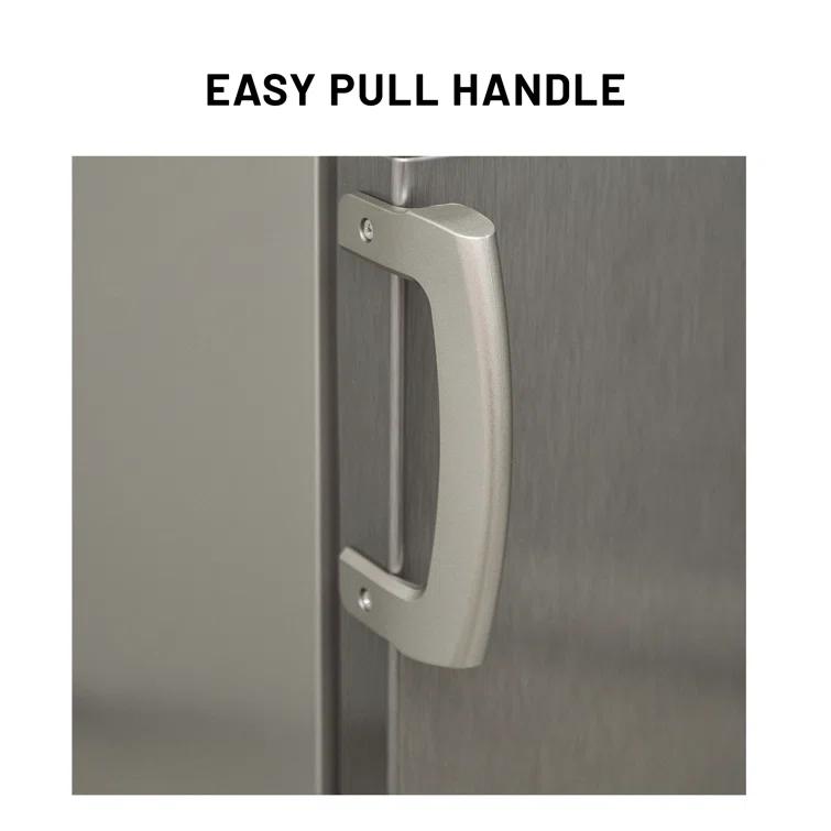 Equator Advanced Appliances Equator 14.3 cf Stainless Refrigerator-Freezer Top Mount Frost Free E-Star Europe RF 142 S