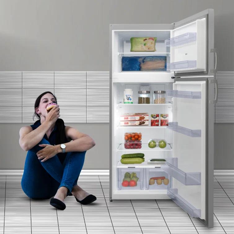 Equator Advanced Appliances Equator 14.3 cf Stainless Refrigerator-Freezer Top Mount Frost Free E-Star Europe RF 142 S