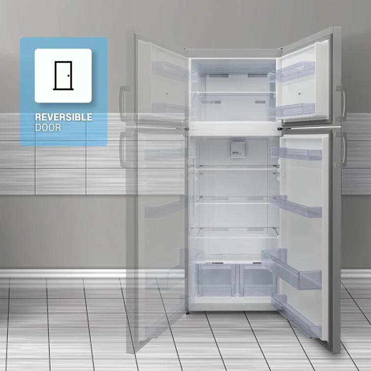 Equator Advanced Appliances Equator 14.3 cf Stainless Refrigerator-Freezer Top Mount Frost Free E-Star Europe RF 142 S