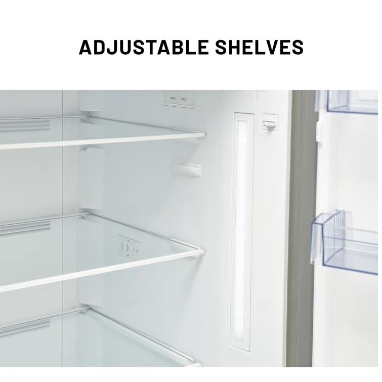 Equator Advanced Appliances Equator 14.3 cf Stainless Refrigerator-Freezer Top Mount Frost Free E-Star Europe RF 142 S