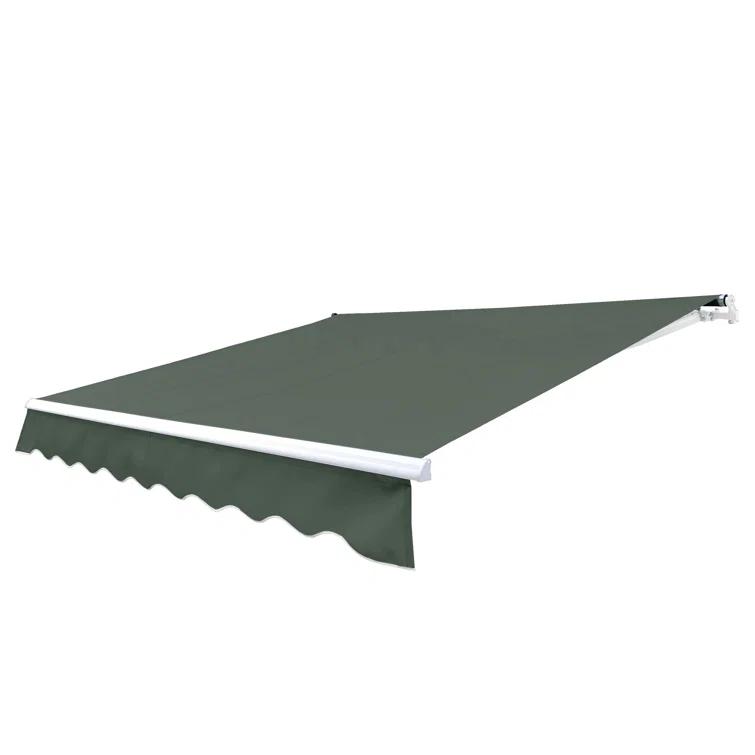 Retractable Patio Awning - White Frame