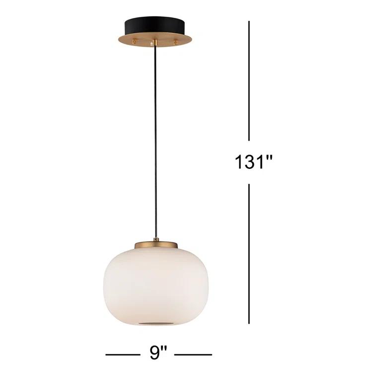 Kace Single Light Glass Dimmable Pendant