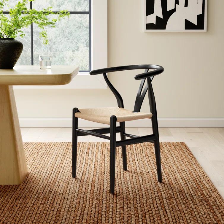 Cylia Dining Chair (Set of 2) - Black and Natural