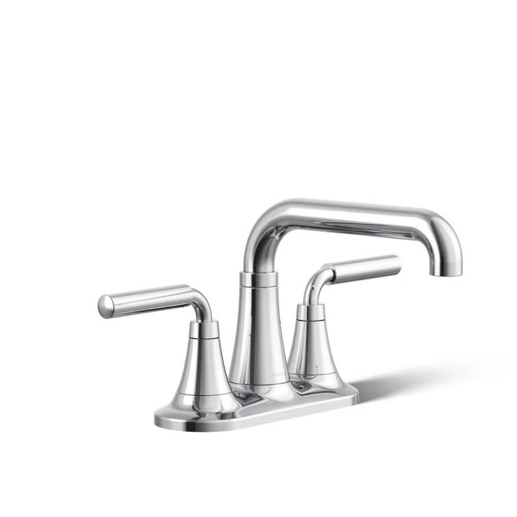 Tone Two-Handle Centerset Bathroom Sink Faucet with Clicker Drain, 1.2 GPM