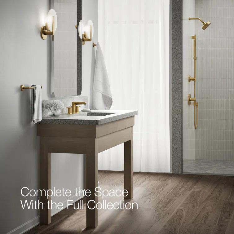 Kohler ® Hint ® Widespread Brushed Moderne Brass Bathroom Sink Faucet