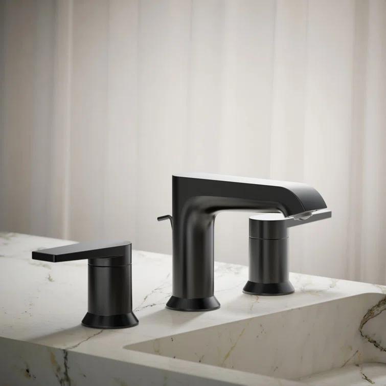 Kohler ® Hint ® Widespread Matte Black Bathroom Sink Faucet