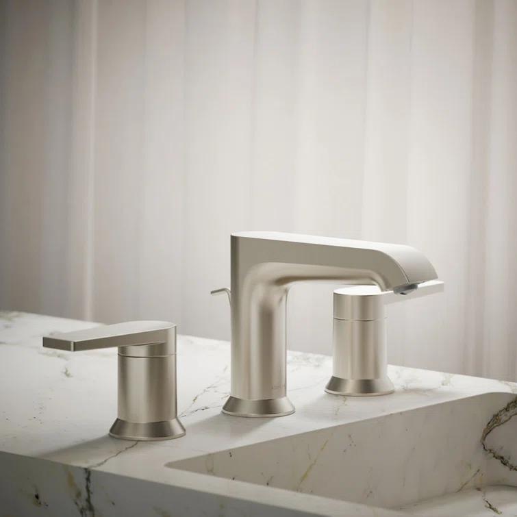 Kohler ® Hint ® Widespread Brushed Nickel Bathroom Sink Faucet