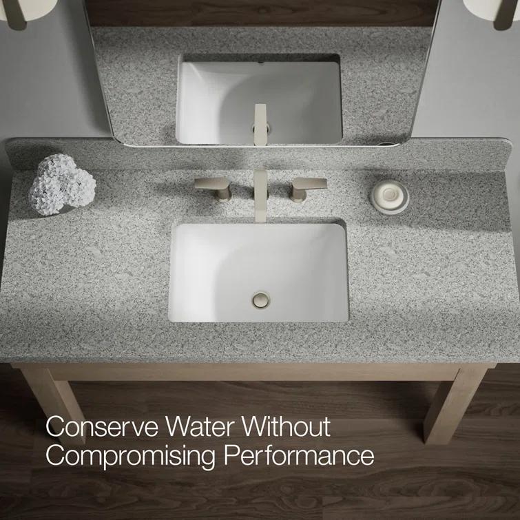 Kohler ® Hint ® Widespread Brushed Nickel Bathroom Sink Faucet