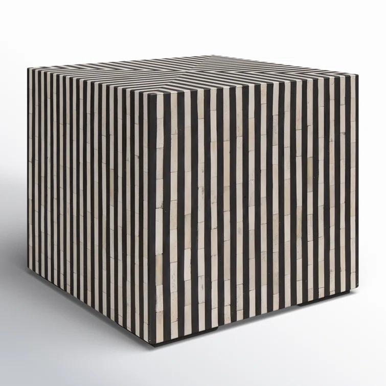 Trendyl Side Table - Black/White