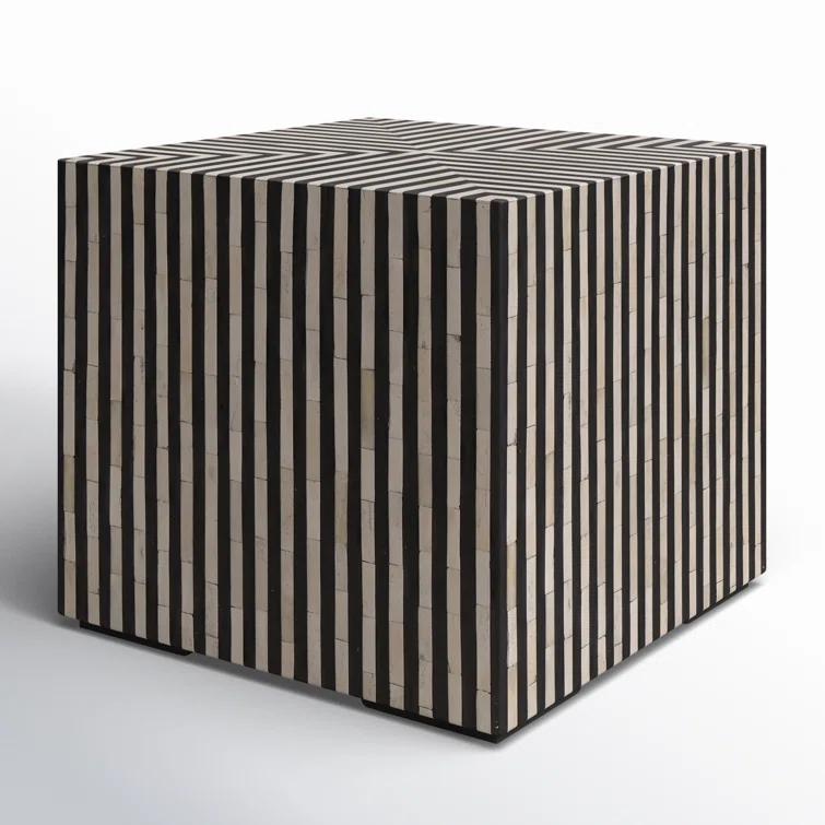 Trendyl Side Table - Black/White