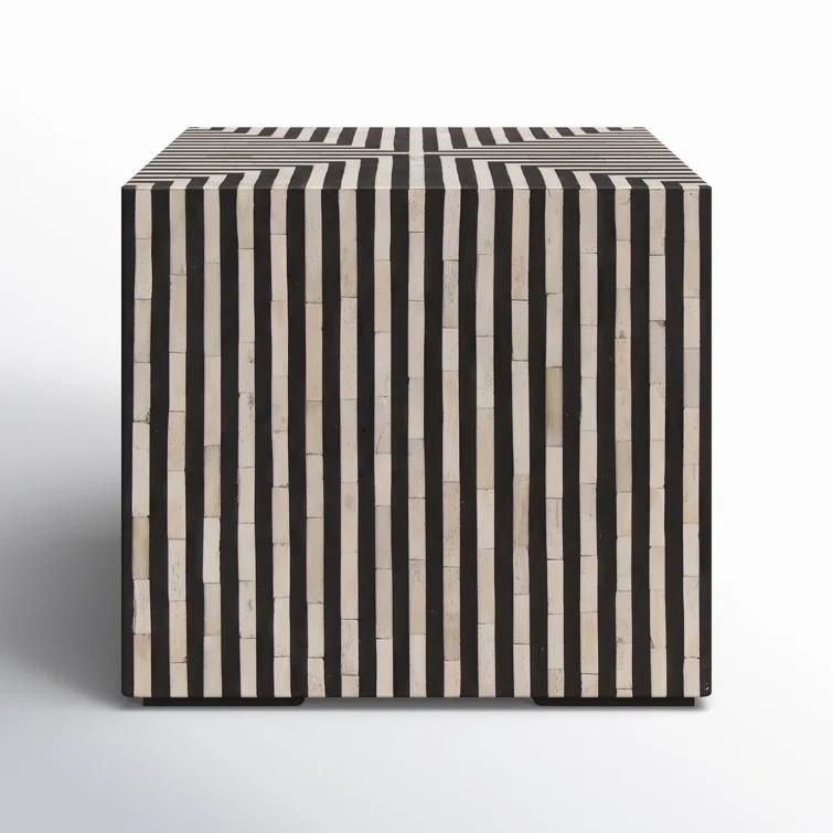 Trendyl Side Table - Black/White