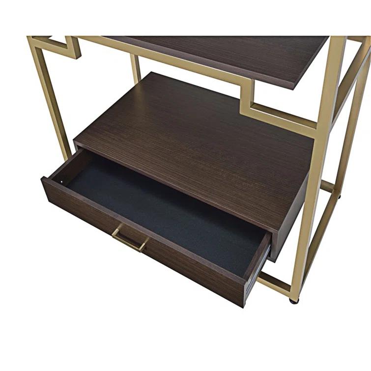 ACME Yumia Bookshelf in Gold