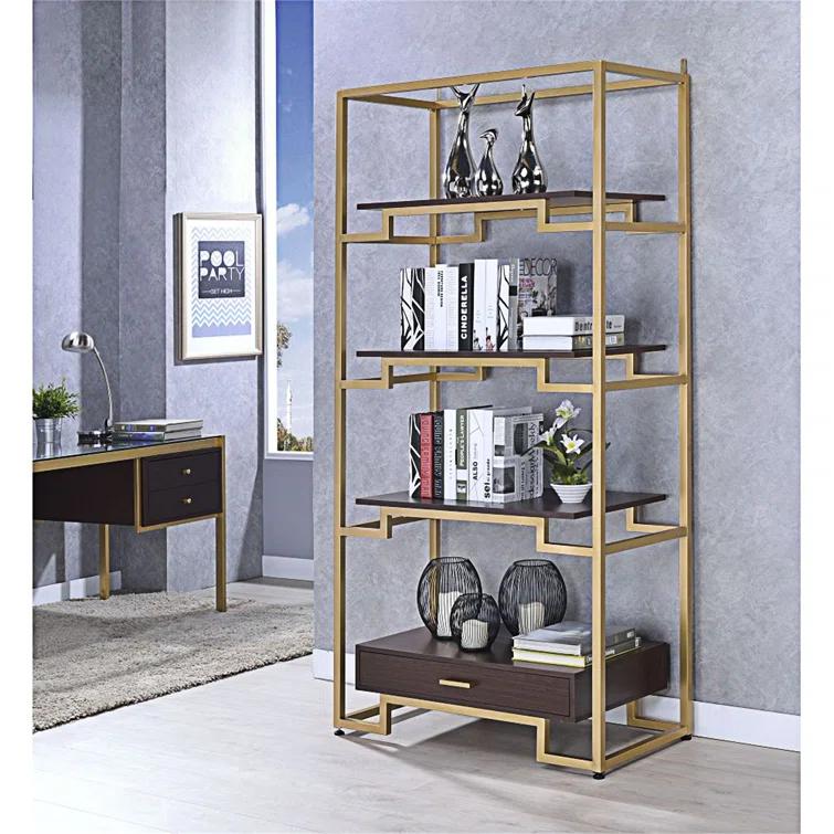 ACME Yumia Bookshelf in Gold