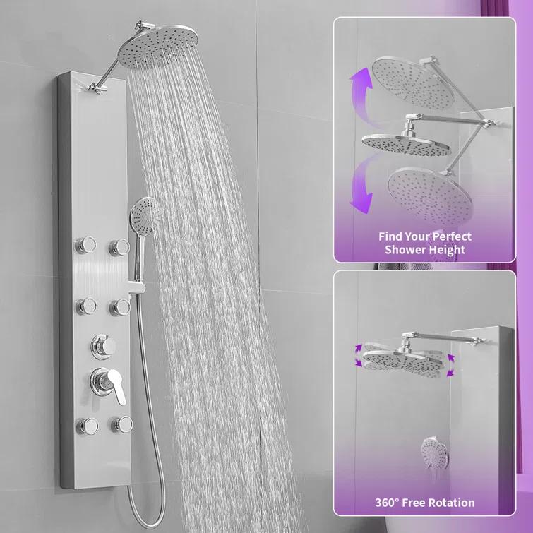 60.55'' Shower Panel with Adjustable Shower Head