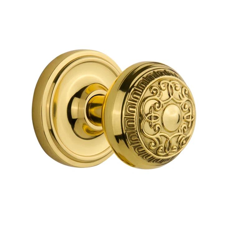Classic Rosette with Egg & Dart Door Knob