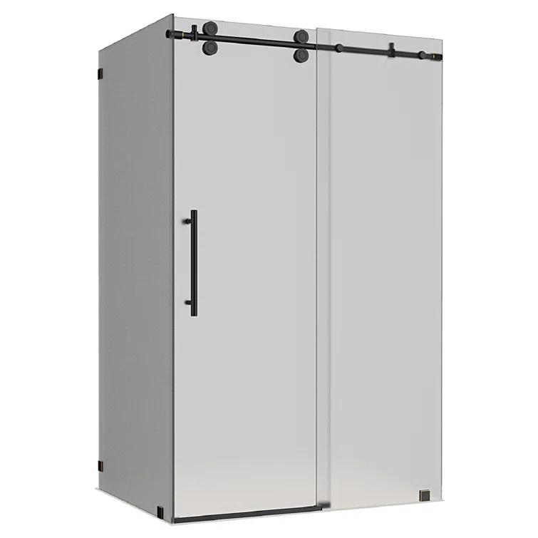 Aston Langham 48" x 75" Rectangle Sliding Shower Enclosure SEN979F-ORB-48-10