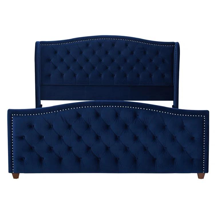 Coleman Upholstered Wingback Bed