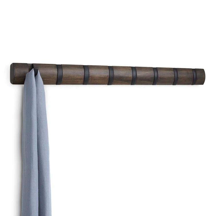 Umbra Flip Solid Wood Wall 8 - Hook Wall Mounted Coat Rack