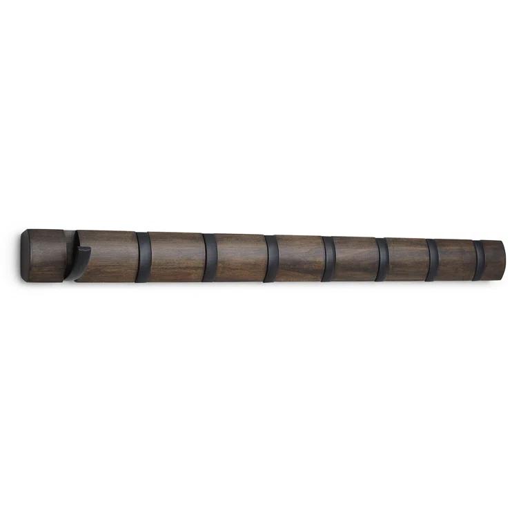 Umbra Flip Solid Wood Wall 8 - Hook Wall Mounted Coat Rack
