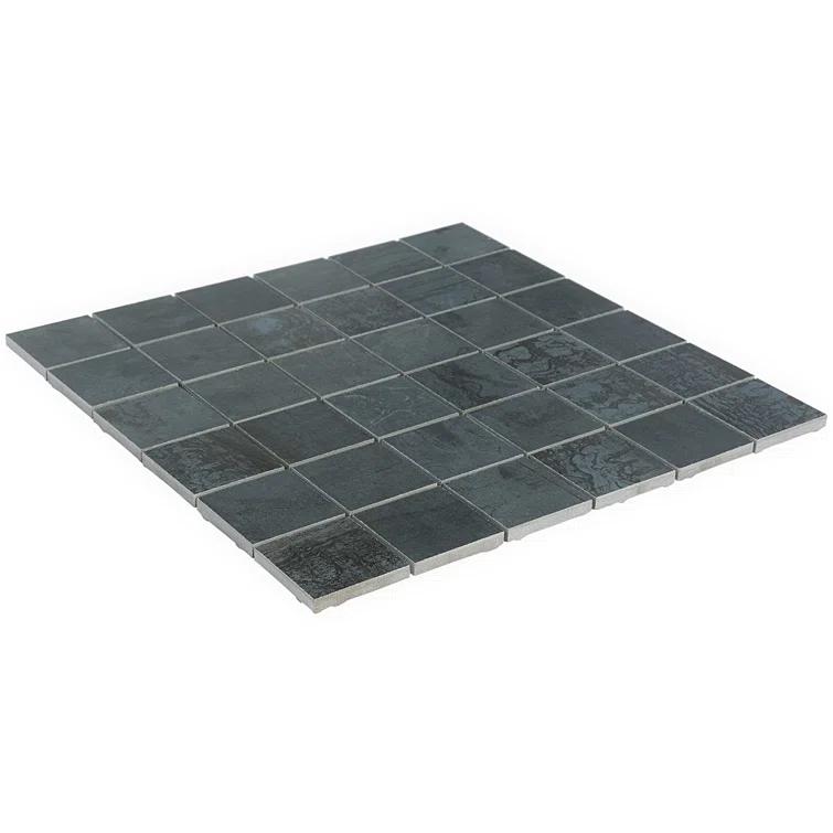 Angela Harris Alloy 2" x 2" Porcelain Metal Look Mosaic Wall & Floor Tile Tile ( 0.92 sq. ft. / box )