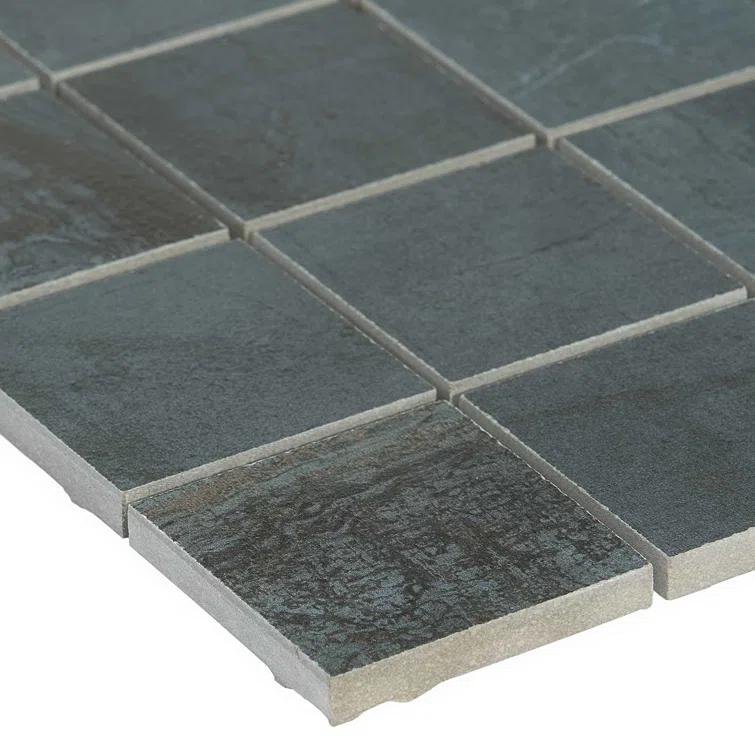 Angela Harris Alloy 2" x 2" Porcelain Metal Look Mosaic Wall & Floor Tile Tile ( 0.92 sq. ft. / box )