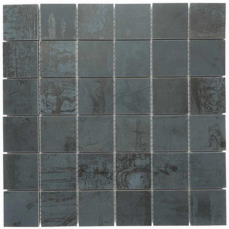 Angela Harris Alloy 2" x 2" Porcelain Metal Look Mosaic Wall & Floor Tile Tile ( 0.92 sq. ft. / box )