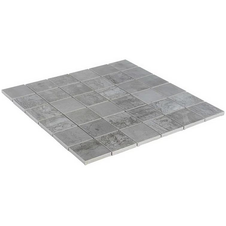 Angela Harris Alloy 2" x 2" Porcelain Metal Look Mosaic Wall & Floor Tile Tile ( 0.92 sq. ft. / box )