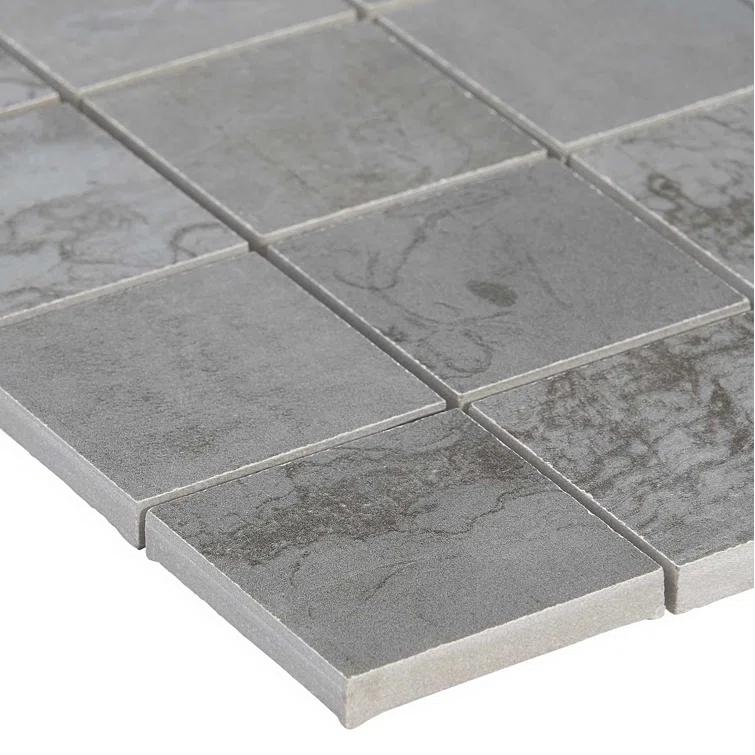 Angela Harris Alloy 2" x 2" Porcelain Metal Look Mosaic Wall & Floor Tile Tile ( 0.92 sq. ft. / box )