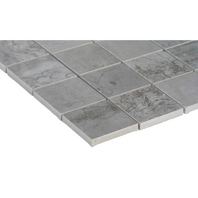 Angela Harris Alloy 2" x 2" Porcelain Metal Look Mosaic Wall & Floor Tile Tile ( 0.92 sq. ft. / box )