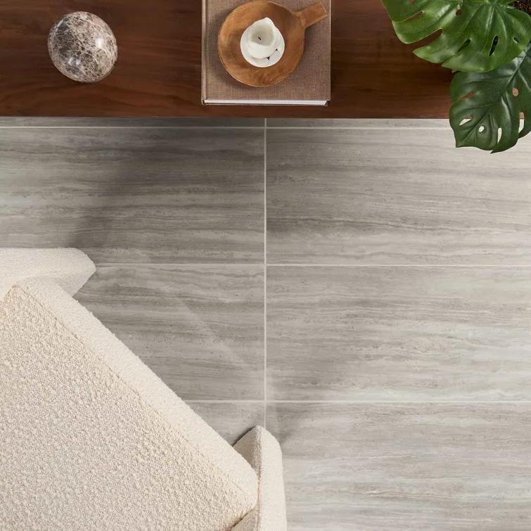 Roswell 11.72 in. x 23.69 in. Polished Porcelain Floor and Wall Tile (15.5 Sq. Ft. / Case)