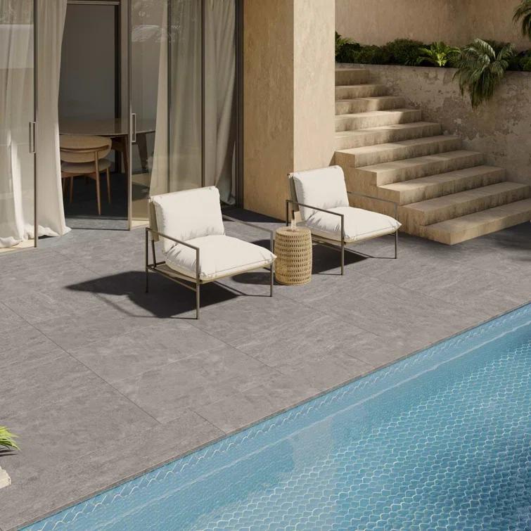 Bond Tile Monolith 23.62 In. X 35.43 In. 2CM Matte Porcelain Floor Paver Tile (11.62 Sq. Ft. / Case)