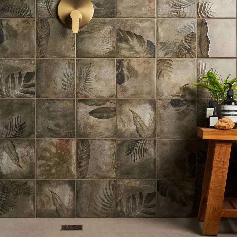 Angela Harris Tempest 7.87 In. X 7.87 In. Matte Ceramic Wall Tile (10.76 Sq. Ft. / Case)