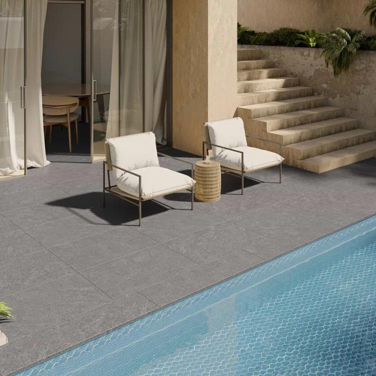 Bond Tile Monolith 23.62 In. X 35.43 In. 2CM Matte Porcelain Floor Paver Tile (11.62 Sq. Ft. / Case)