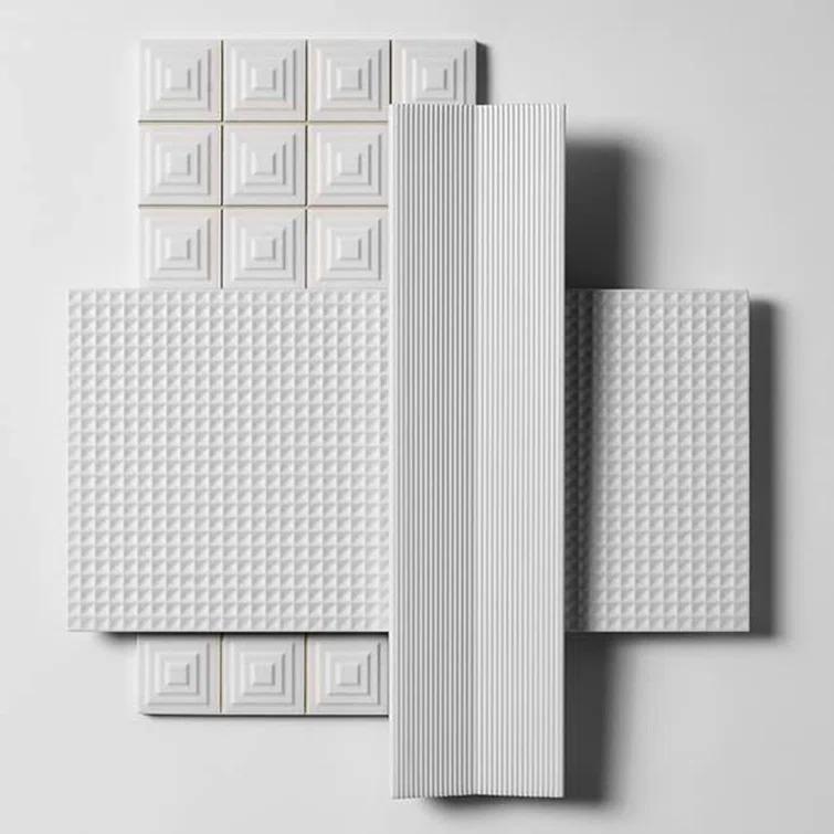 Level Waffle 7.87" x 15.74" Ceramic Patterned Tile