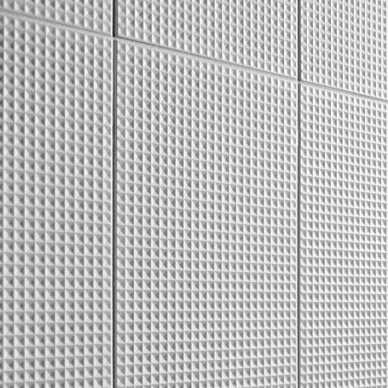 Level Waffle 7.87" x 15.74" Ceramic Patterned Tile