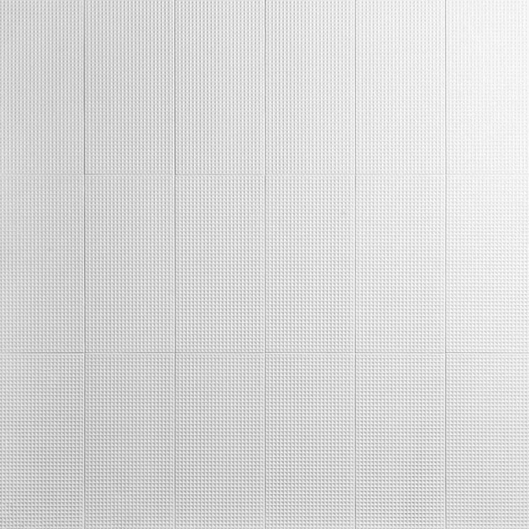 Level Waffle 7.87" x 15.74" Ceramic Patterned Tile