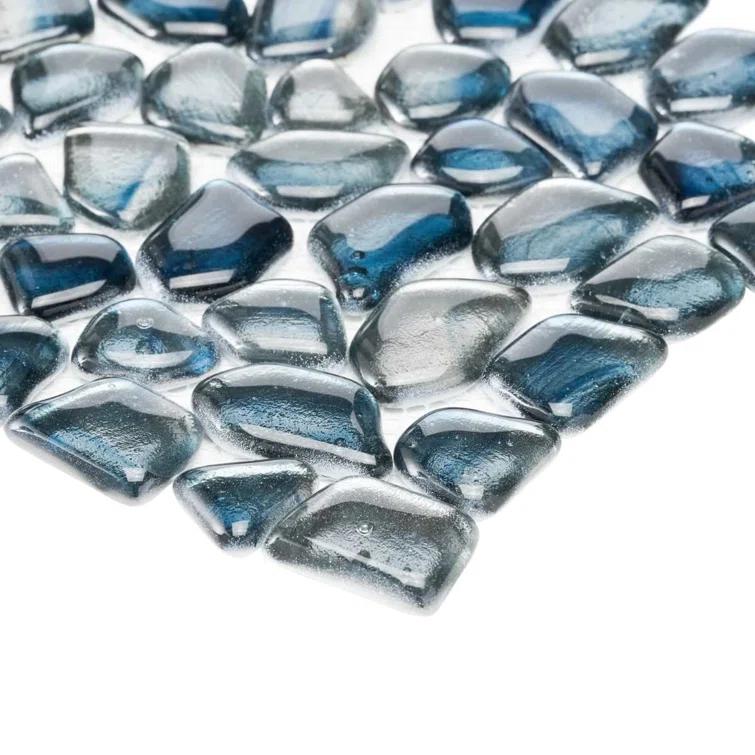 Bond Tile Fractal Pebble 11.88 in. x 11.88 in. Polished Glass Wall Mosaic Tile (0.98 Sq. Ft. / Each) | Wayfair