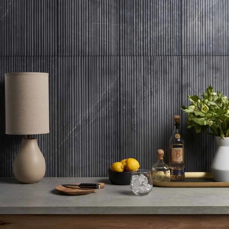 Large Format 12'' W x 24'' L Marble Singular Tile