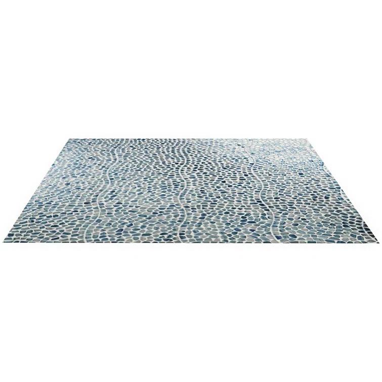Bond Tile Fractal Pebble 11.88 in. x 11.88 in. Polished Glass Wall Mosaic Tile (0.98 Sq. Ft. / Each) | Wayfair