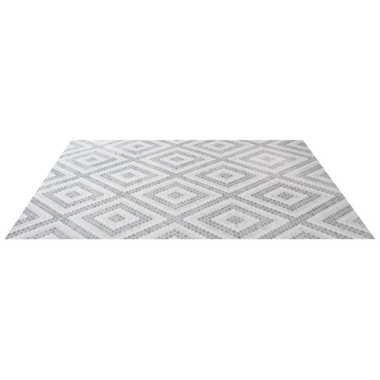 Hyperion 15.03'' W x 17.36'' L Marble Tile Mosaic Sheet
