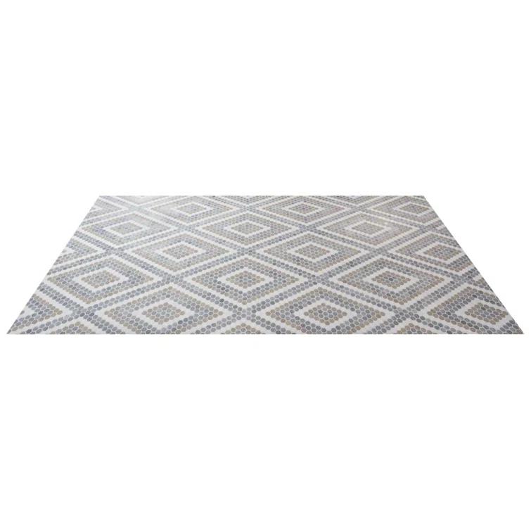 Hyperion 15.03'' W x 17.36'' L Marble Tile Mosaic Sheet