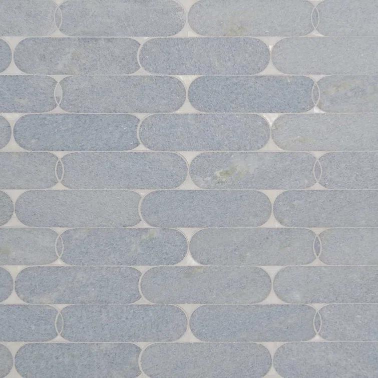 Nostradam 9.96" W x 11.22" L Marble and Brass Mosaic Tile (0.77 Sq. Ft. / Sheet)